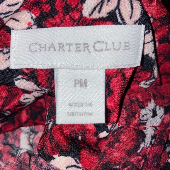 Charter Club / Floral Top / Size Petite Medium / EUC - Picture 4 of 11